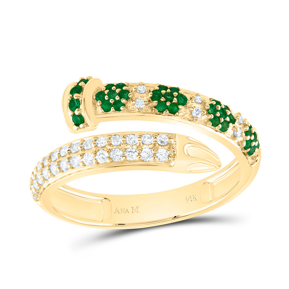 1/5CTW-NAT DIA ANA M 1/6CTW-RD-EM NAT GEM RING Daisy Joyeria