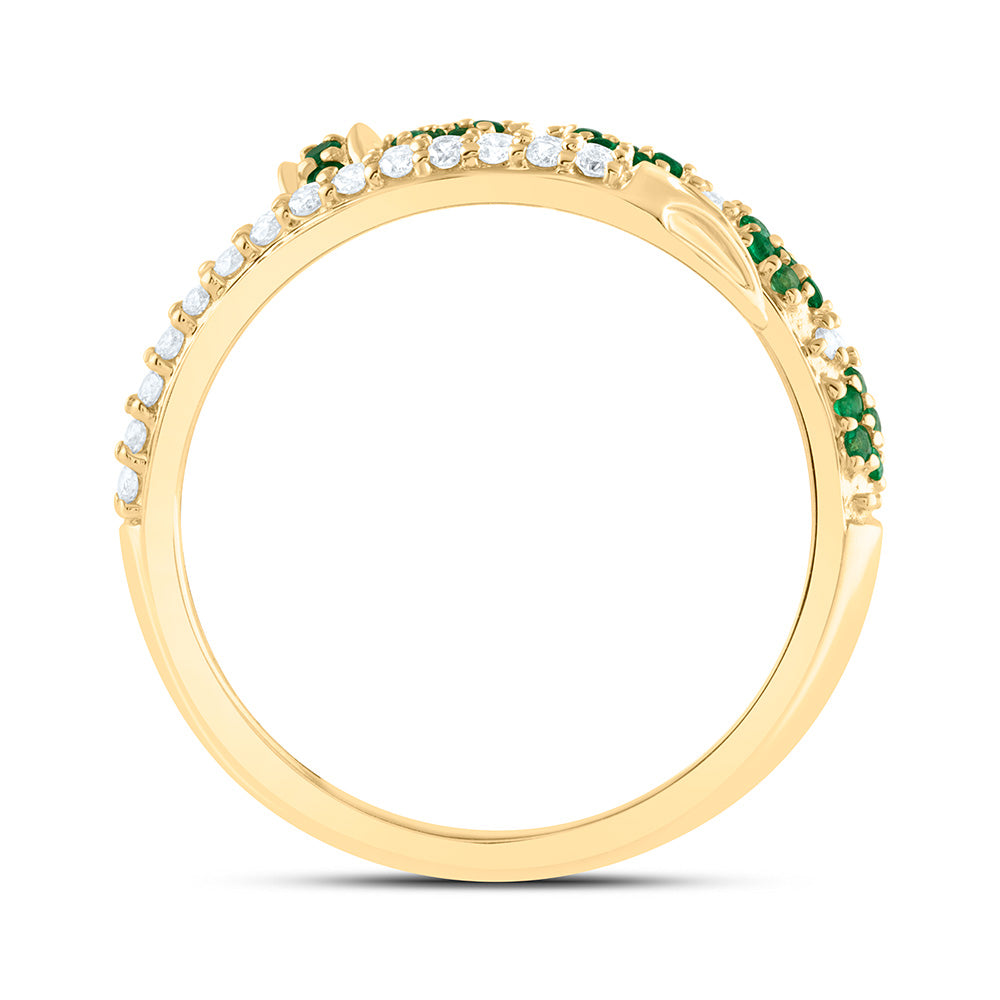 1/5CTW-NAT DIA ANA M 1/6CTW-RD-EM NAT GEM RING Daisy Joyeria