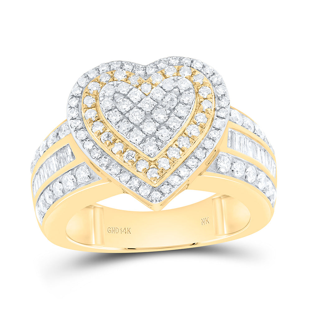 1 CTW-NAT DIA NK FASHION HEART RING Daisy Joyeria