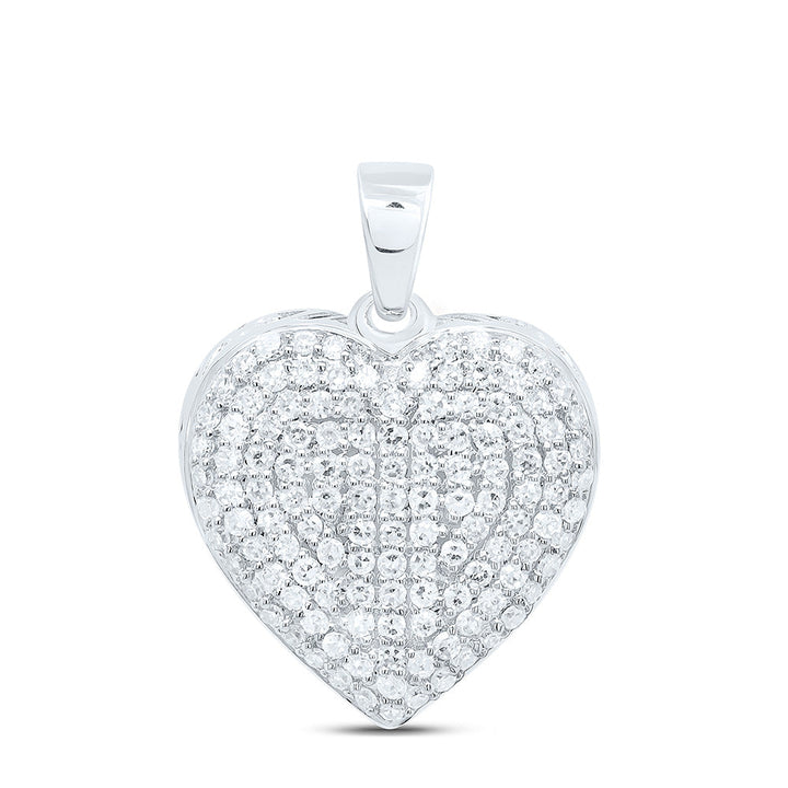 1/2CTW-NAT DIA NK FASHION HEART PENDANT Daisy Joyeria