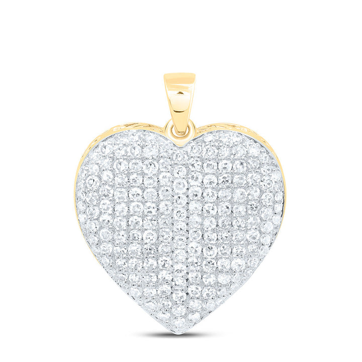 1CTW-NAT DIA NK FASHION HEART PENDANT Daisy Joyeria