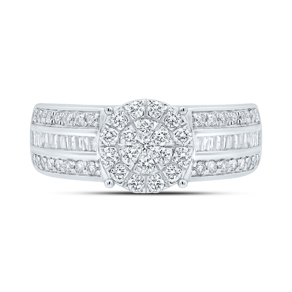 1 CTW-NAT DIA NK FASHION ROUND SHAPE RING Daisy Joyeria