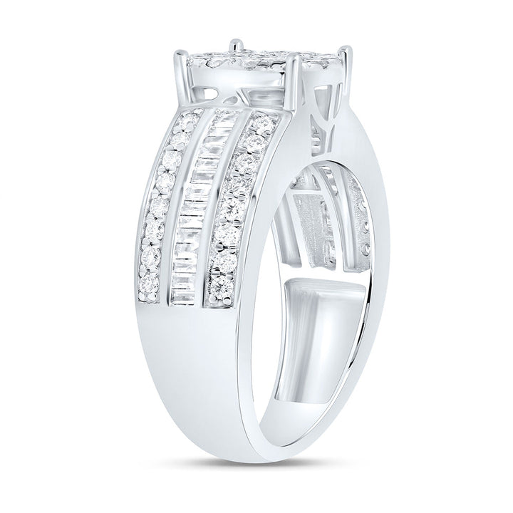 1 CTW-NAT DIA NK FASHION ROUND SHAPE RING Daisy Joyeria