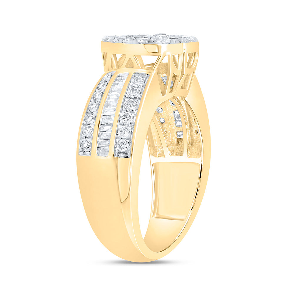 1CTW-NAT DIA NK FASHION HEART SHAPE RING Daisy Joyeria