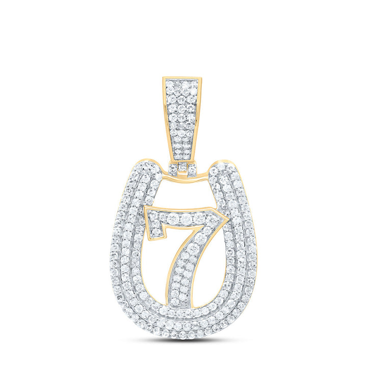 3/4CTW-NAT DIA NK ''7" MENS CHARM Daisy Joyeria