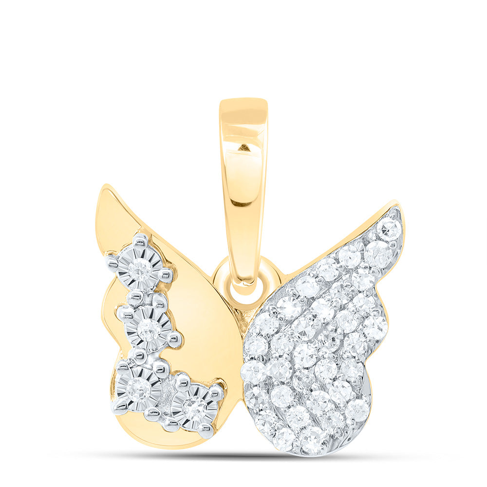 1/10CTW-NAT DIA P1 GIFT BUTTERFLY PENDANT Daisy Joyeria