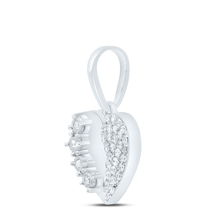 1/10CTW-NAT DIA P1 GIFT HEART PENDANT Daisy Joyeria