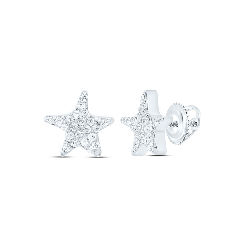 1/8CTW-NAT DIA P1 GIFT STAR EARRING Daisy Joyeria