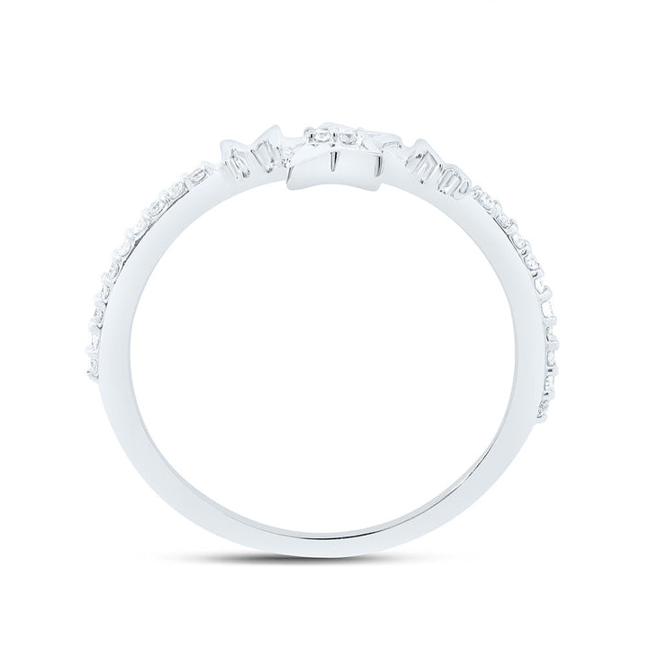 1/10CTW-NAT DIA P1 GIFT "MOM" STAR  RING Daisy Joyeria
