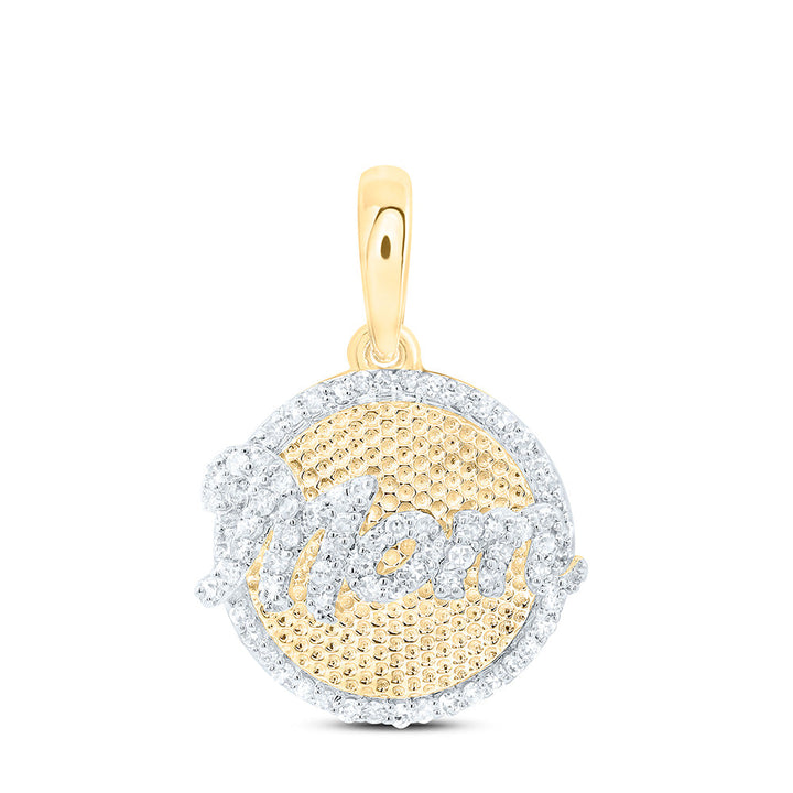 1/4CTW-NAT DIA P1 GIFT "MOM" PENDANT Daisy Joyeria