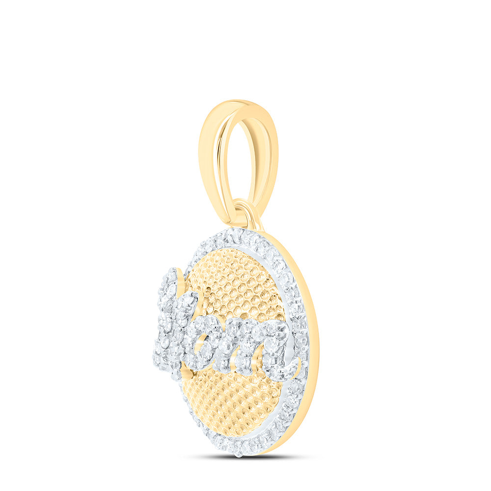 1/4CTW-NAT DIA P1 GIFT "MOM" PENDANT Daisy Joyeria