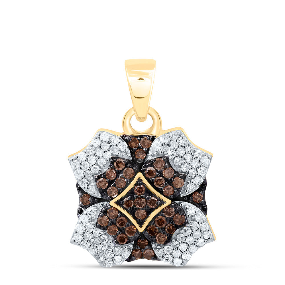3/8CTW-NAT DIA P1 GIFT COGNAC NATURAL PENDANT Daisy Joyeria