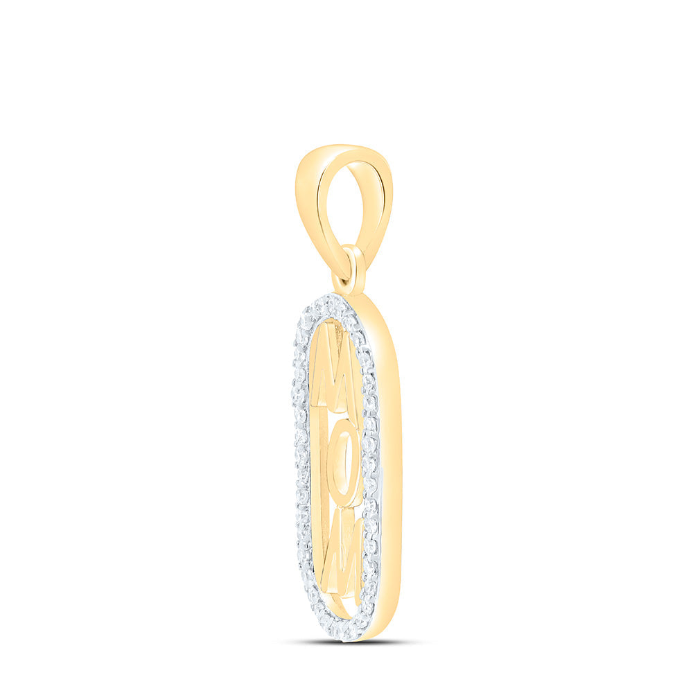 1/8CTW-NAT DIA P1 GIFT "MOM" PENDANT Daisy Joyeria
