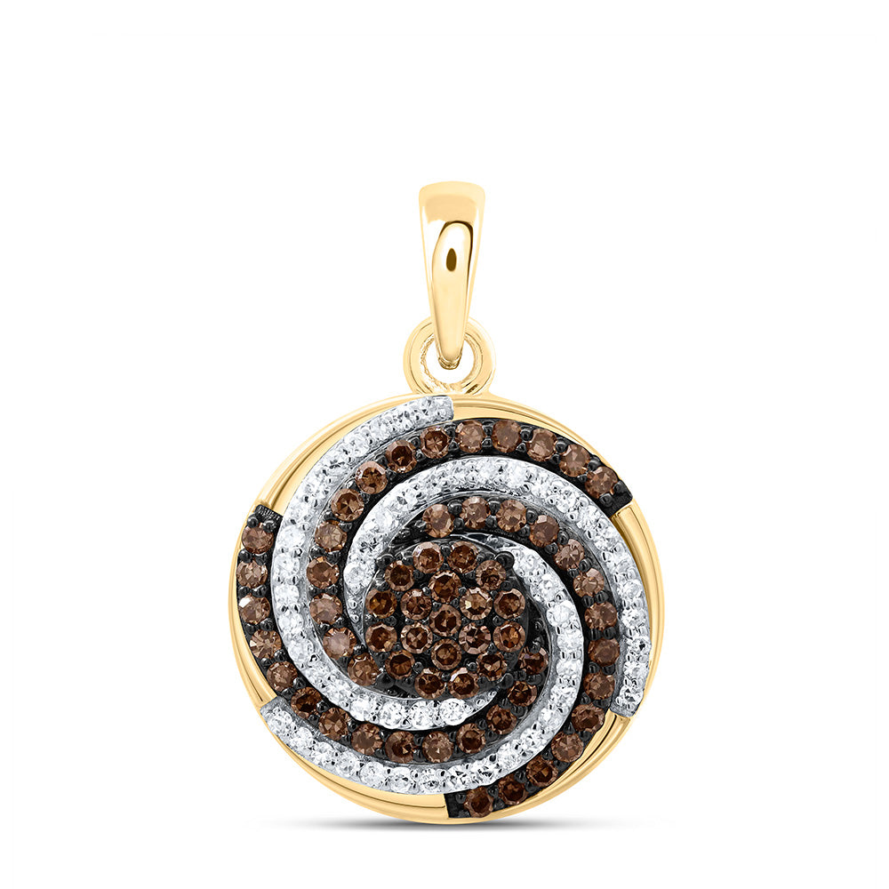 1/2CTW-NAT DIA P1 GIFT COGNAC NATURAL PENDANT Daisy Joyeria