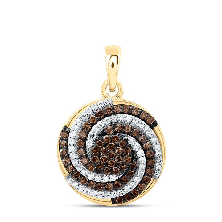 1/2CTW-NAT DIA P1 GIFT COGNAC NATURAL PENDANT Daisy Joyeria