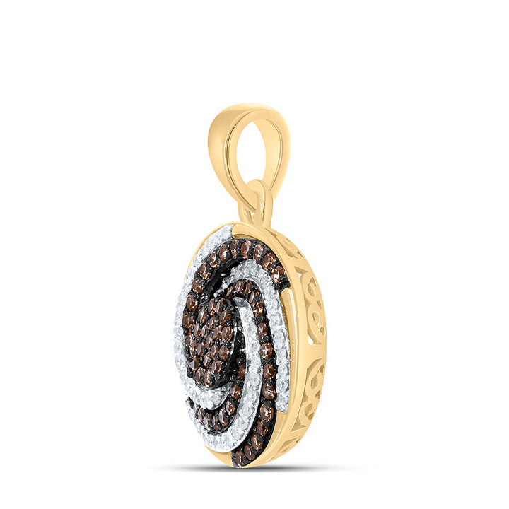 1/2CTW-NAT DIA P1 GIFT COGNAC NATURAL PENDANT Daisy Joyeria