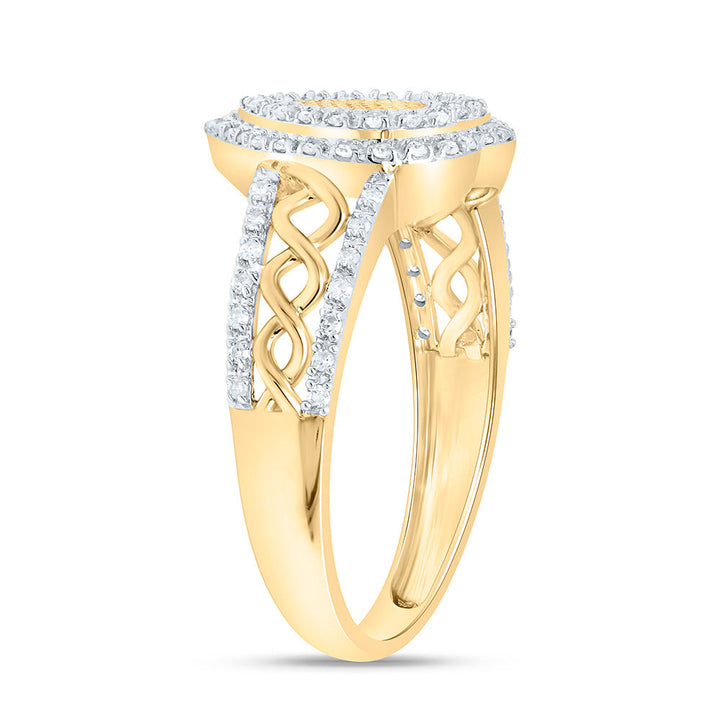 1/5CTW-NAT DIA P1 GIFT HEART RING Daisy Joyeria