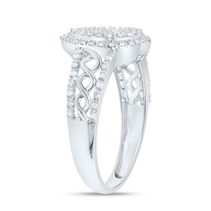 1/5CTW-NAT DIA P1 GIFT HEART RING Daisy Joyeria