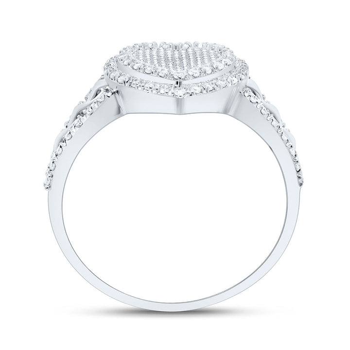 1/5CTW-NAT DIA P1 GIFT HEART RING Daisy Joyeria