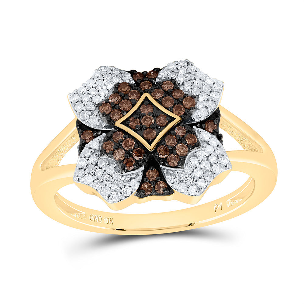 3/8CTW-NAT DIA P1 GIFT COGNAC NATURAL RING Daisy Joyeria