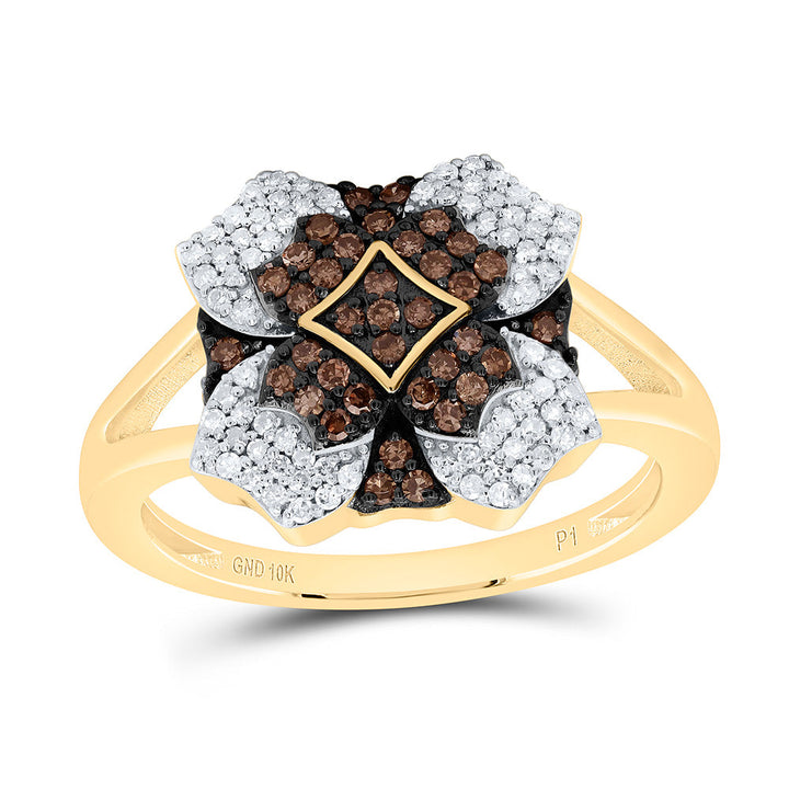 3/8CTW-NAT DIA P1 GIFT COGNAC NATURAL RING Daisy Joyeria