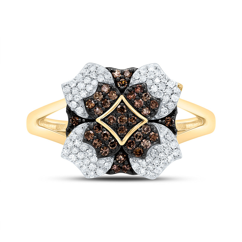 3/8CTW-NAT DIA P1 GIFT COGNAC NATURAL RING Daisy Joyeria