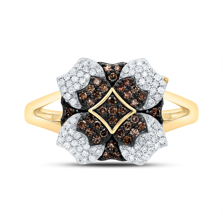 3/8CTW-NAT DIA P1 GIFT COGNAC NATURAL RING Daisy Joyeria