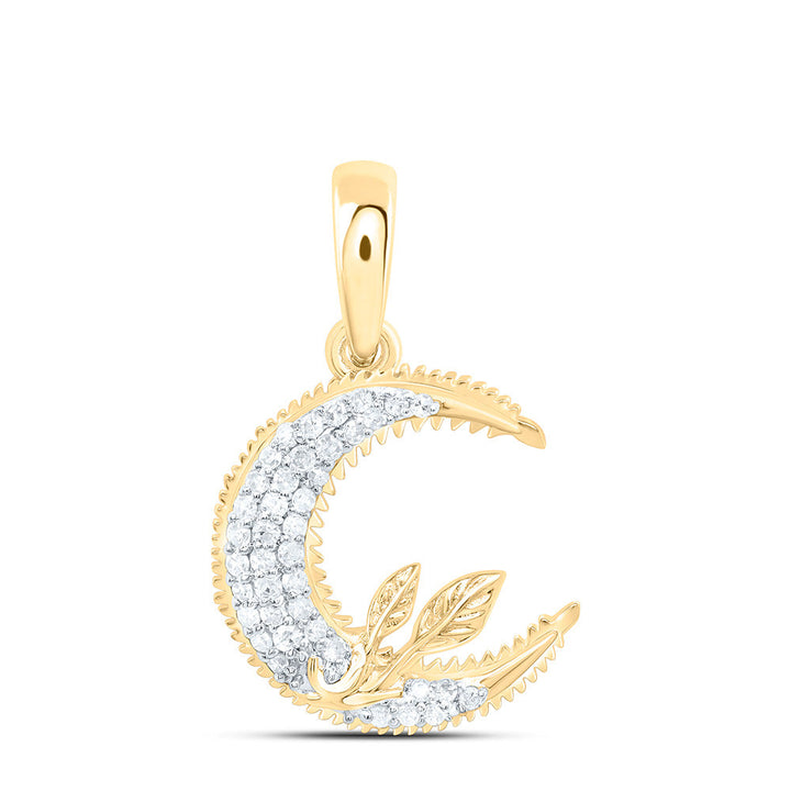 1/6CTW-NAT DIA P1 GIFT MOON PENDANT Daisy Joyeria