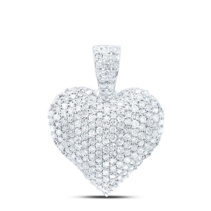 5/8CTW-NAT DIA P1 GIFT HEART PENDANT Daisy Joyeria