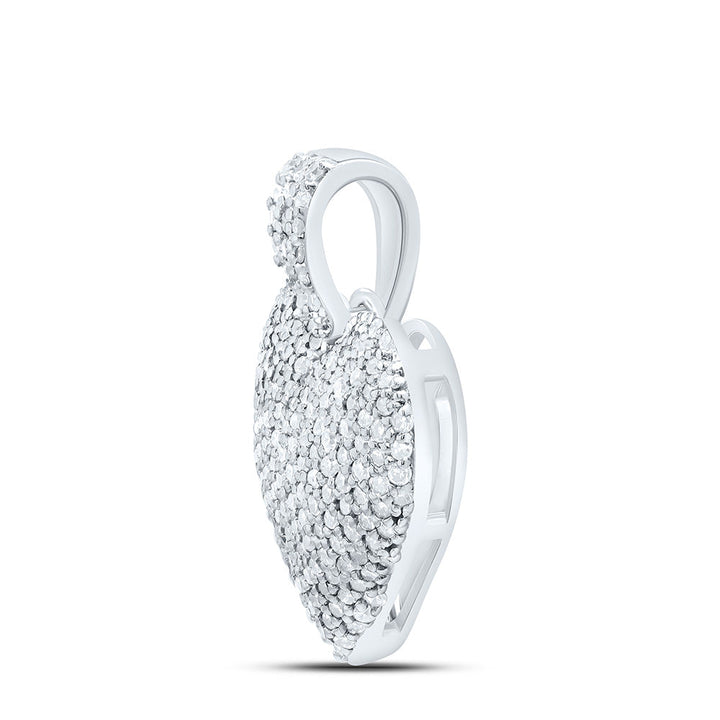 5/8CTW-NAT DIA P1 GIFT HEART PENDANT Daisy Joyeria