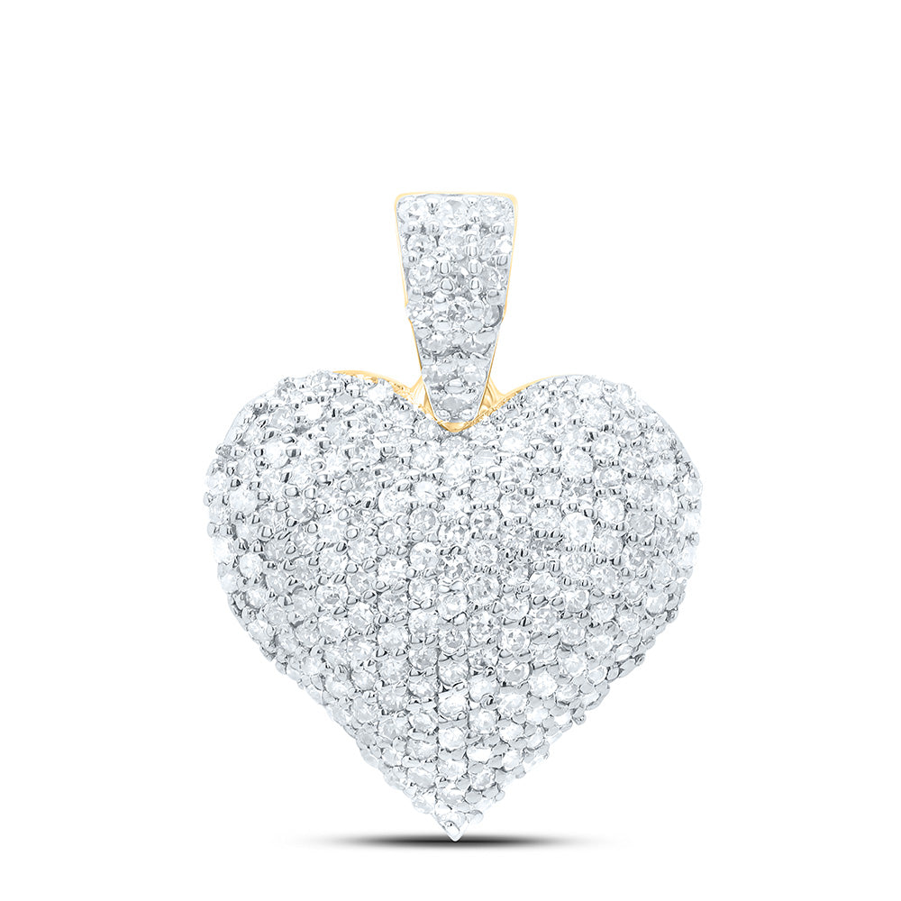 5/8CTW-NAT DIA P1 GIFT HEART PENDANT Daisy Joyeria