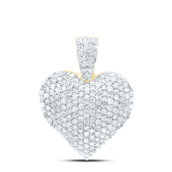 5/8CTW-NAT DIA P1 GIFT HEART PENDANT Daisy Joyeria
