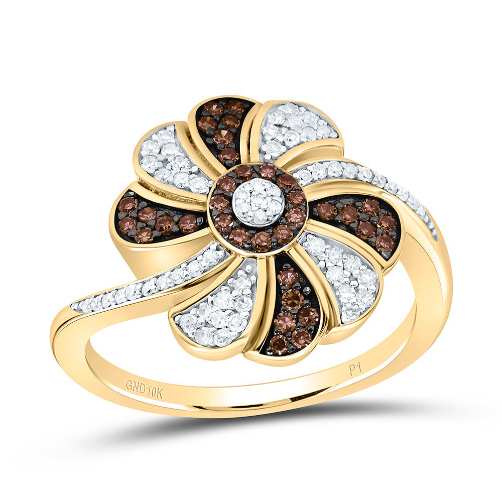 3/8CTW-NAT DIA P1 GIFT COGNAC NATURAL RING Daisy Joyeria