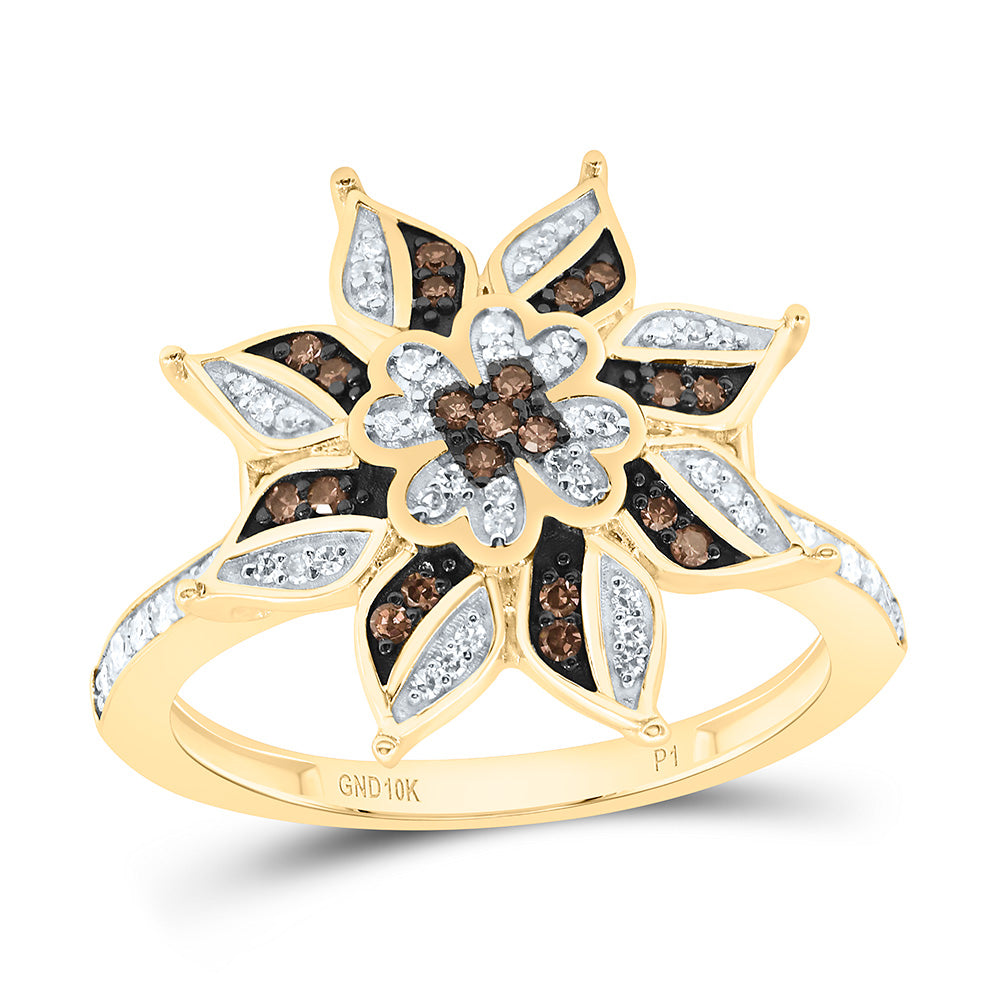 1/3CTW-NAT DIA P1 GIFT COGNAC NATURAL RING Daisy Joyeria