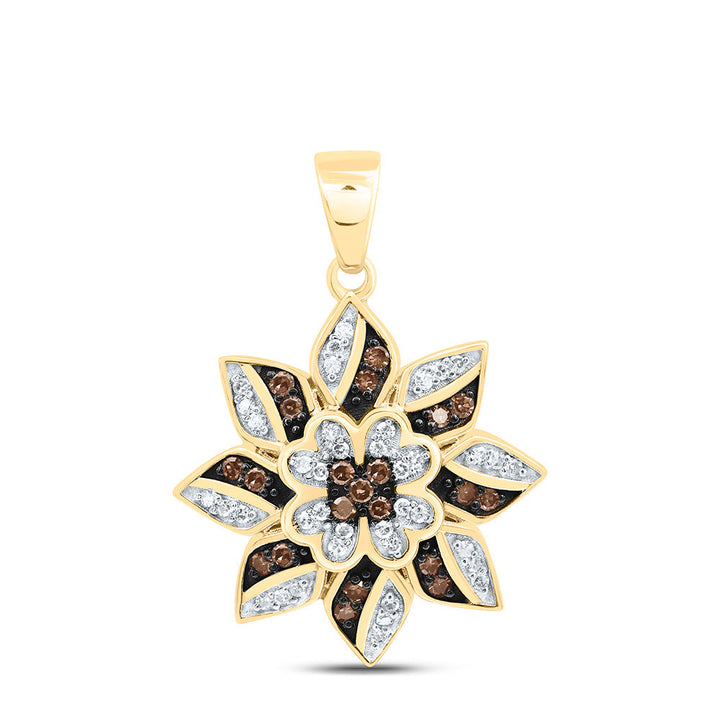 1/5CTW-NAT DIA P1 GIFT COGNAC NATURAL PENDANT Daisy Joyeria