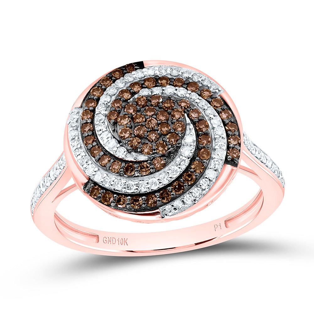1/2CTW-NAT DIA P1 GIFT COGNAC NATURAL RING Daisy Joyeria