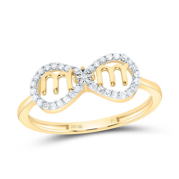 1/8CTW-NAT DIA P1 GIFT "MOM"INIFINITY RING Daisy Joyeria