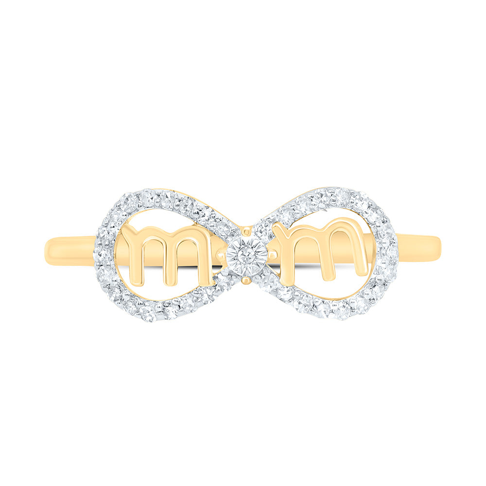 1/8CTW-NAT DIA P1 GIFT "MOM"INIFINITY RING Daisy Joyeria