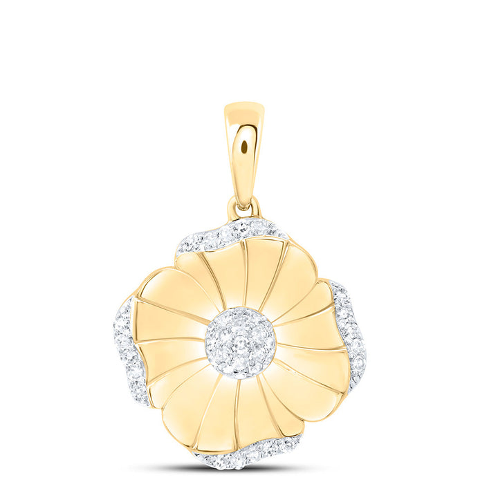 1/5CTW-NAT DIA CN FASHION FLOWER PENDANT Daisy Joyeria