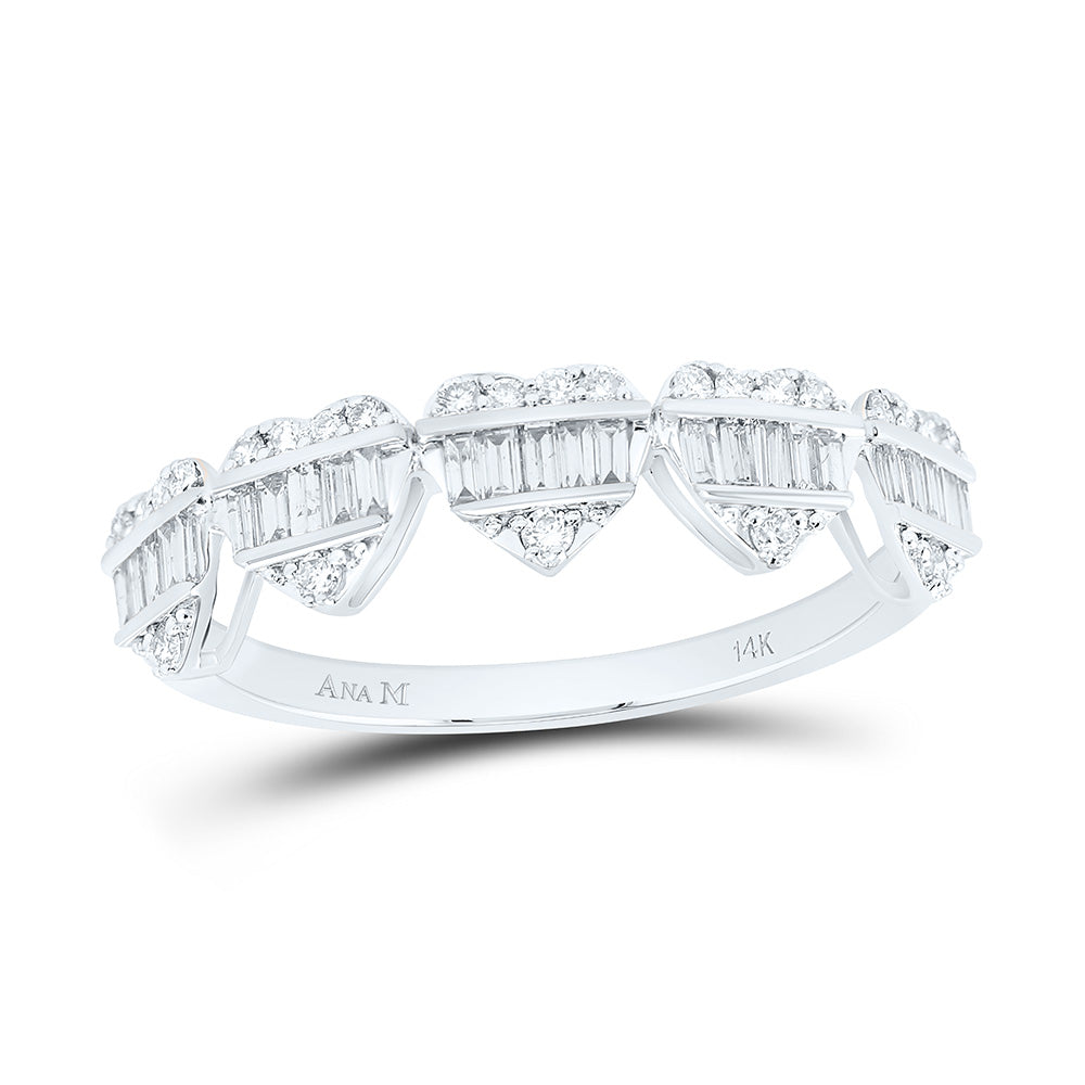 3/8CTW-NAT DIA ANA M FASHION HEART BAND Daisy Joyeria