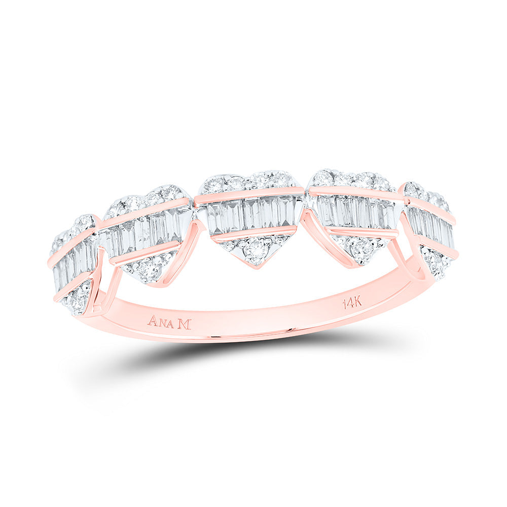 3/8CTW-NAT DIA ANA M FASHION HEART BAND Daisy Joyeria