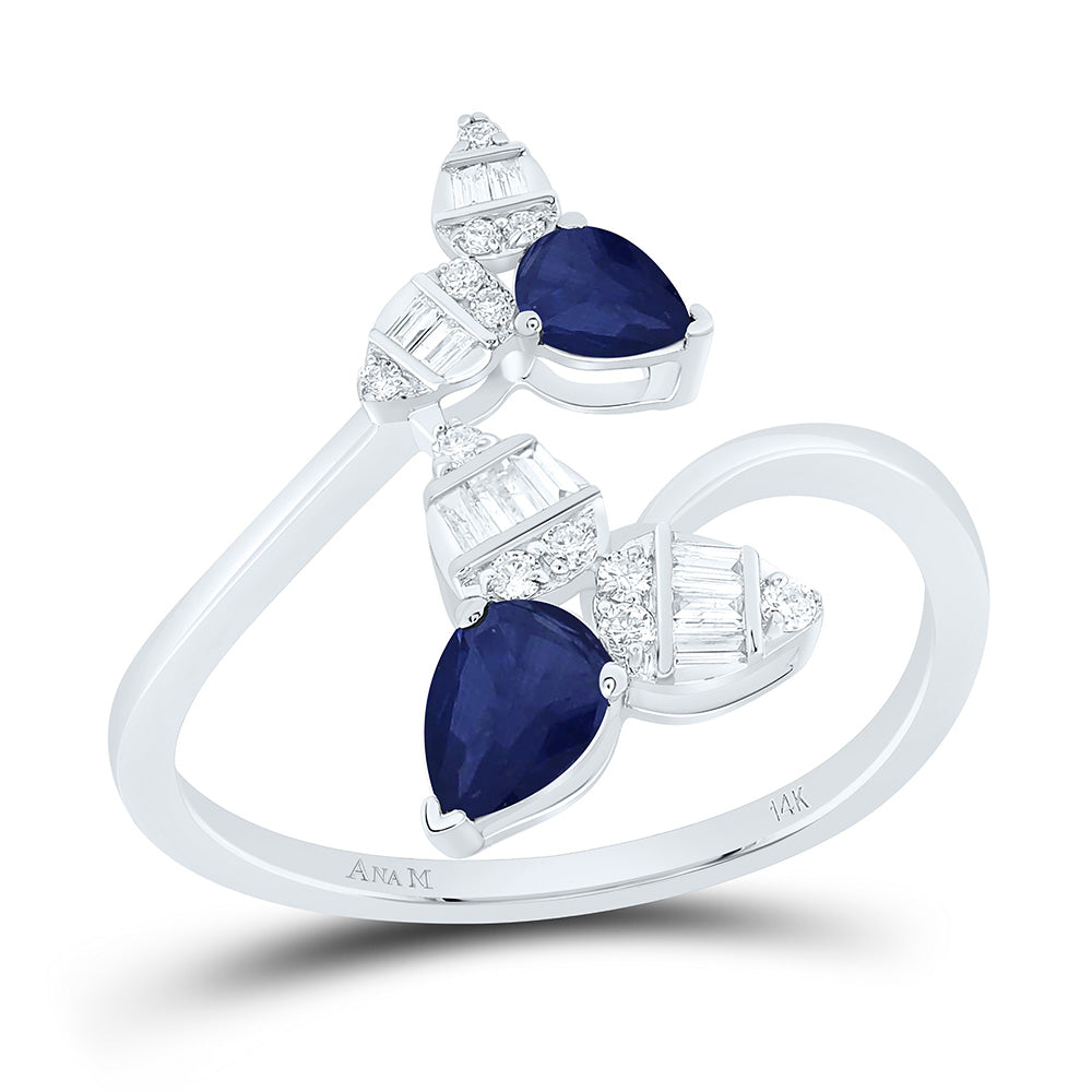 1/6CTW-NAT DIA ANA M 1/2CTW PS-BS NAT GEM RING Daisy Joyeria