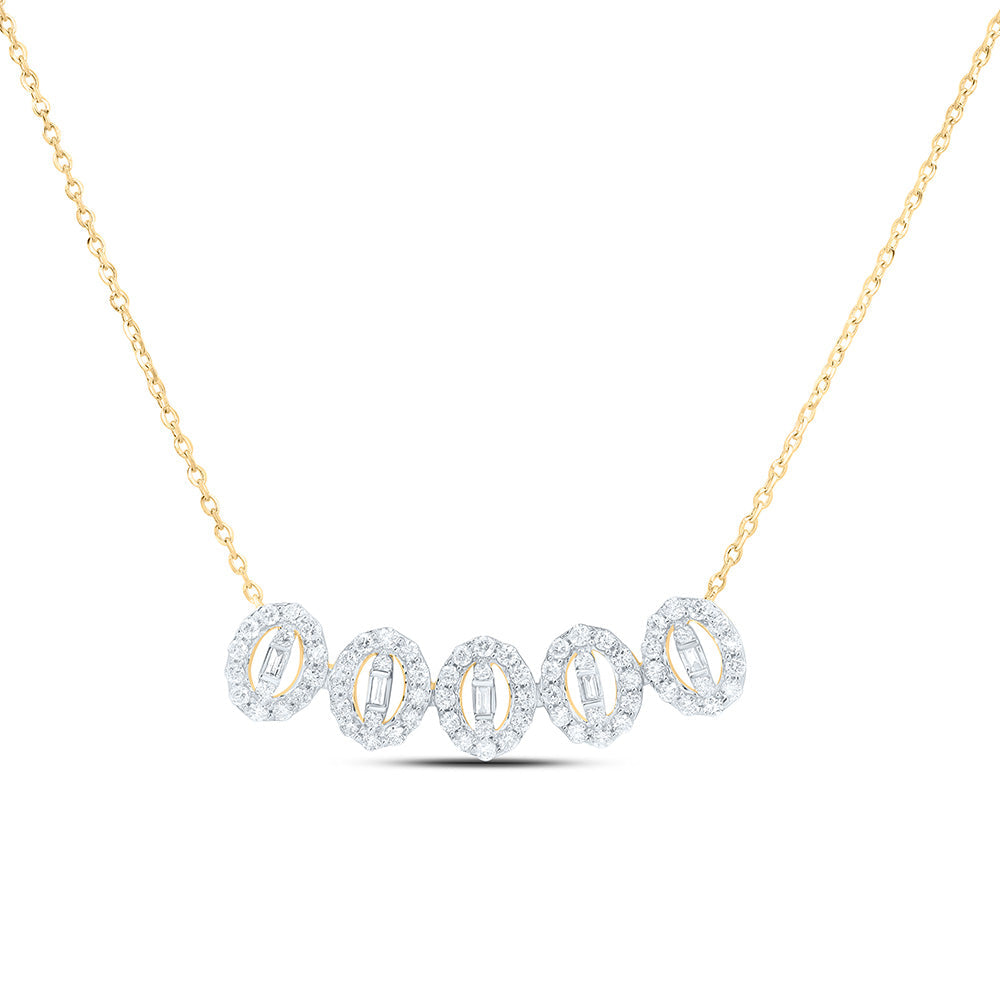 3/8CTW-NAT DIA ANA M FASHION NECKLACE (18 INCH) Daisy Joyeria