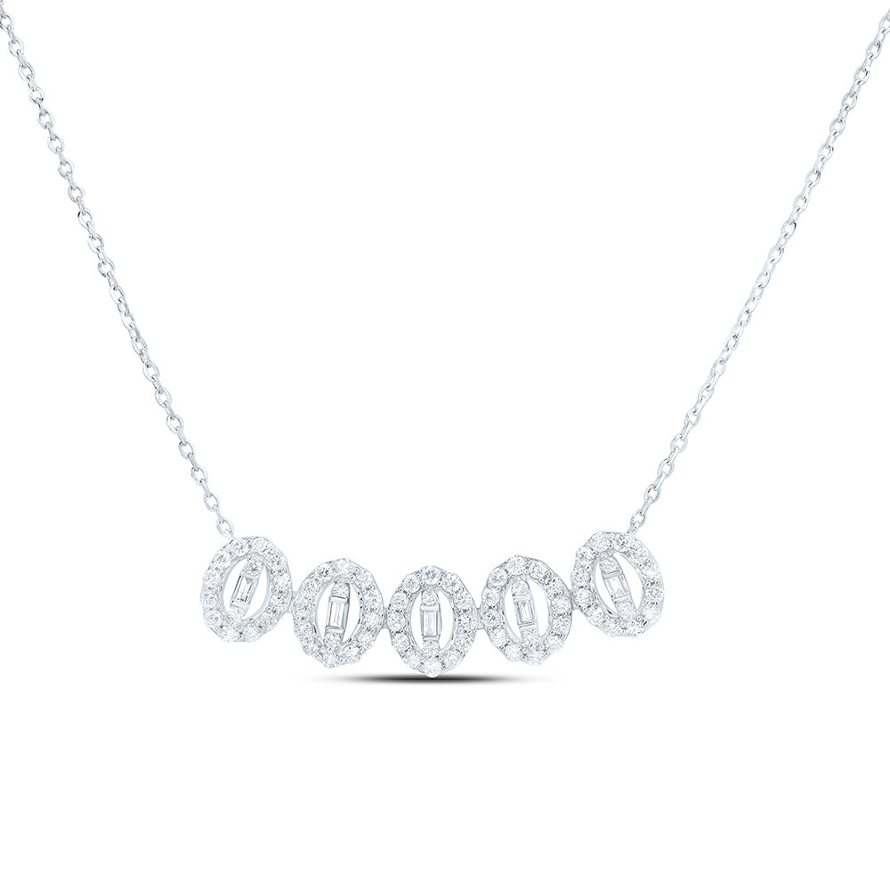 3/8CTW-NAT DIA ANA M FASHION NECKLACE (18 INCH) Daisy Joyeria