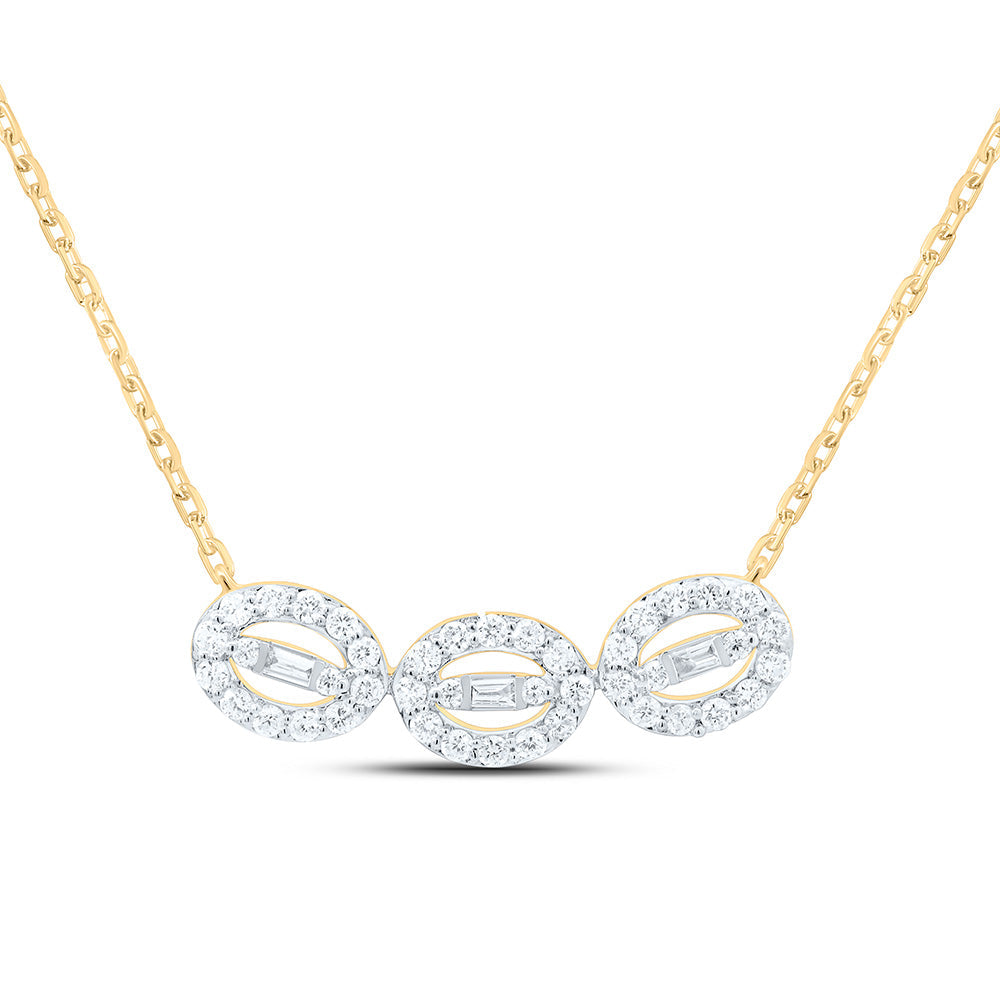 1/4CTW-NAT DIA ANA M FASHION NECKLACE (18 INCH) Daisy Joyeria