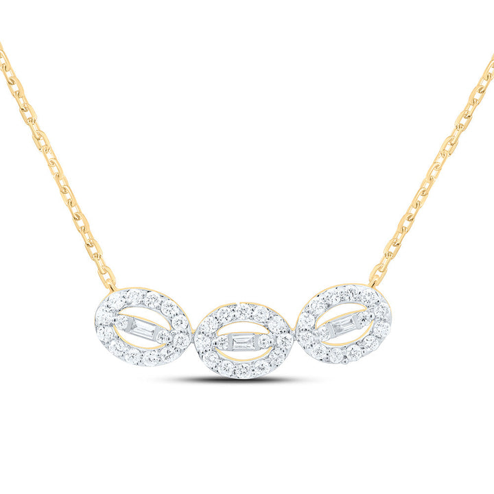 1/4CTW-NAT DIA ANA M FASHION NECKLACE (18 INCH) Daisy Joyeria