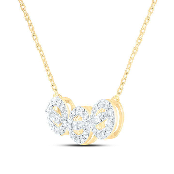 1/4CTW-NAT DIA ANA M FASHION NECKLACE (18 INCH) Daisy Joyeria