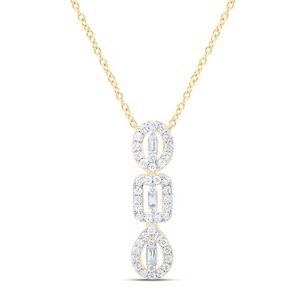1/4CTW-NAT DIA ANA M FASHION NECKLACE (18 INCH) Daisy Joyeria