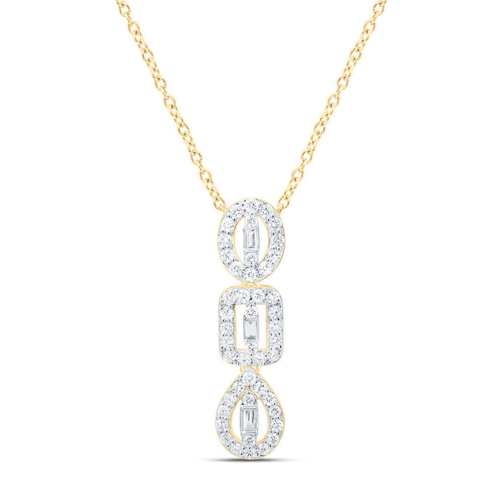1/4CTW-NAT DIA ANA M FASHION NECKLACE (18 INCH) Daisy Joyeria