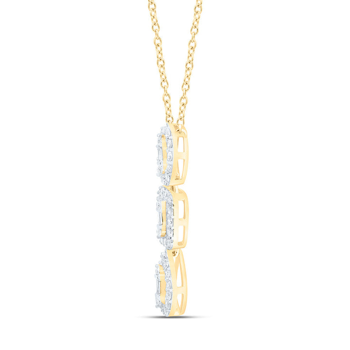 1/4CTW-NAT DIA ANA M FASHION NECKLACE (18 INCH) Daisy Joyeria